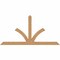 Ekena Millwork Richland Timber Gable Bracket, Western Red Cedar, 108"W x 54"H x 5 1/2"D x 5 1/2"F, 12/12 Pitch GBW108X54X0606RIC00SWR - alternate 1